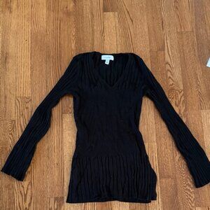 Calvin Klein Black Ribbed Top